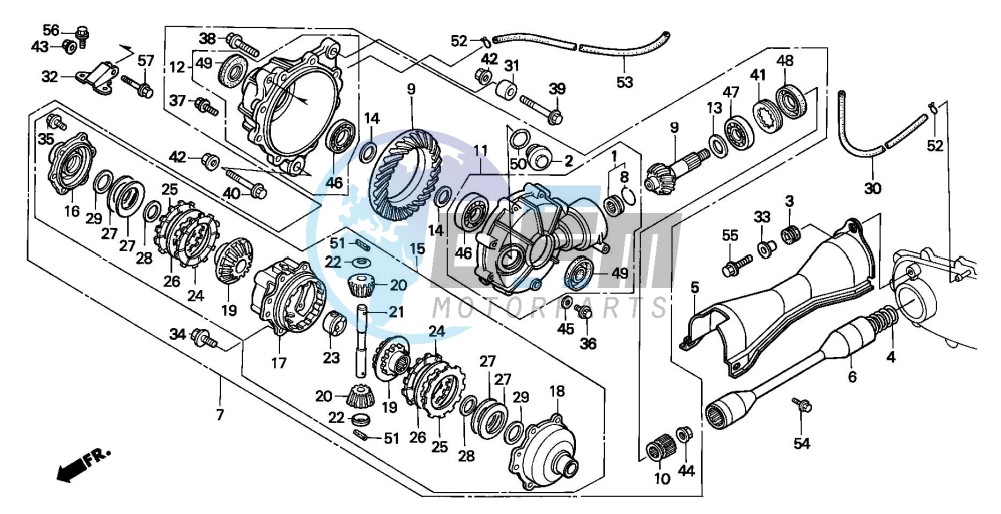 FRONT DRIVESHAFT (TRX300)