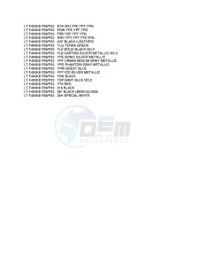 LT-F400 (P28-P33) drawing * COLOR CHART *