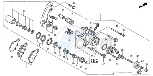 NSS250 JAZZ drawing REAR BRAKE CALIPER