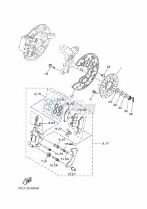 YFM700R YFM70RSSK (2LSV) drawing FRONT BRAKE CALIPER