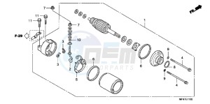 CB1000RB drawing STARTING MOTOR