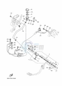 MT-09 MTN850-A (BS2T) drawing REAR MASTER CYLINDER