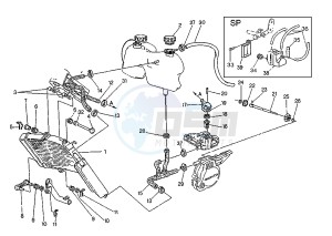 MITO EVOL.125 drawing COOLING SYSTEM