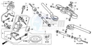 CBR1000RAA BR / ABS - (BR / ABS) drawing HANDLE PIPE/TOP BRIDGE