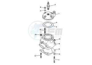 YZ N-LW 80 drawing CYLINDER HEAD