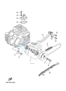 TT-R110E (B51P) drawing CAMSHAFT & CHAIN