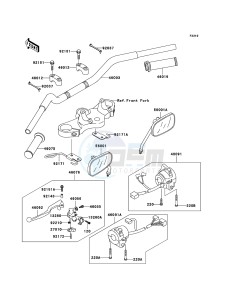 W650 EJ650-C7P GB XX (EU ME A(FRICA) drawing Handlebar