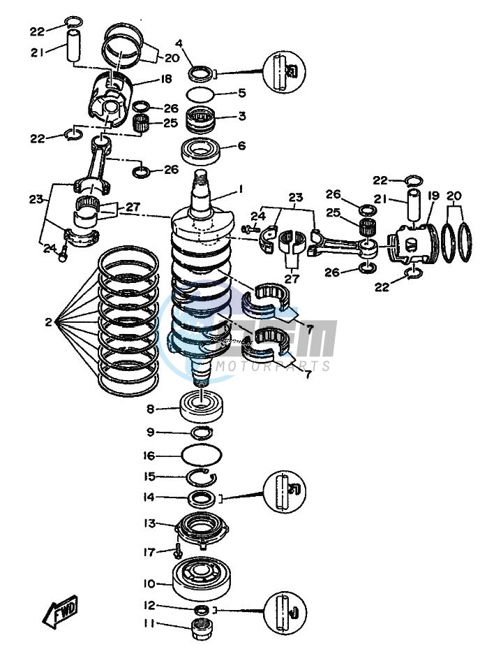 CRANKSHAFT--PISTON