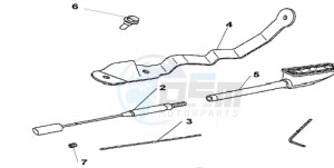 GL18009 France - (F / CMF) drawing CB ANTENNA (LONG)