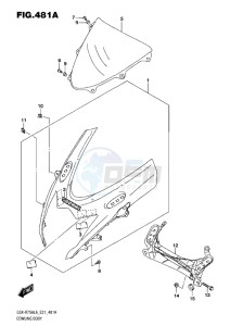 GSX-R750 drawing COWLING BODY L6