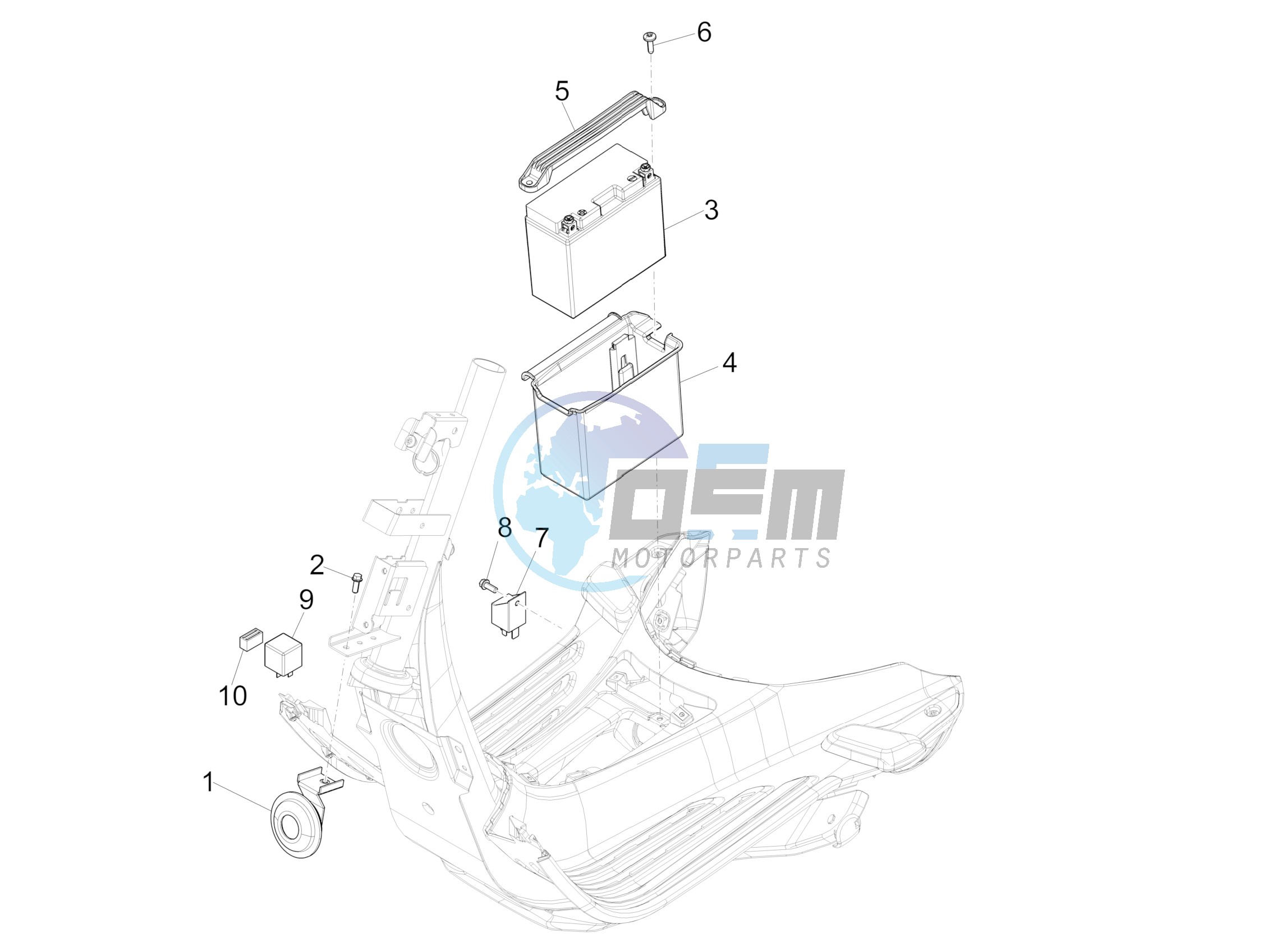 Remote control switches - Battery - Horn