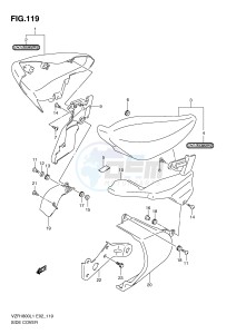 VZR1800 (E2) INTRUDER drawing SIDE COVER (VZR1800L1 E51)