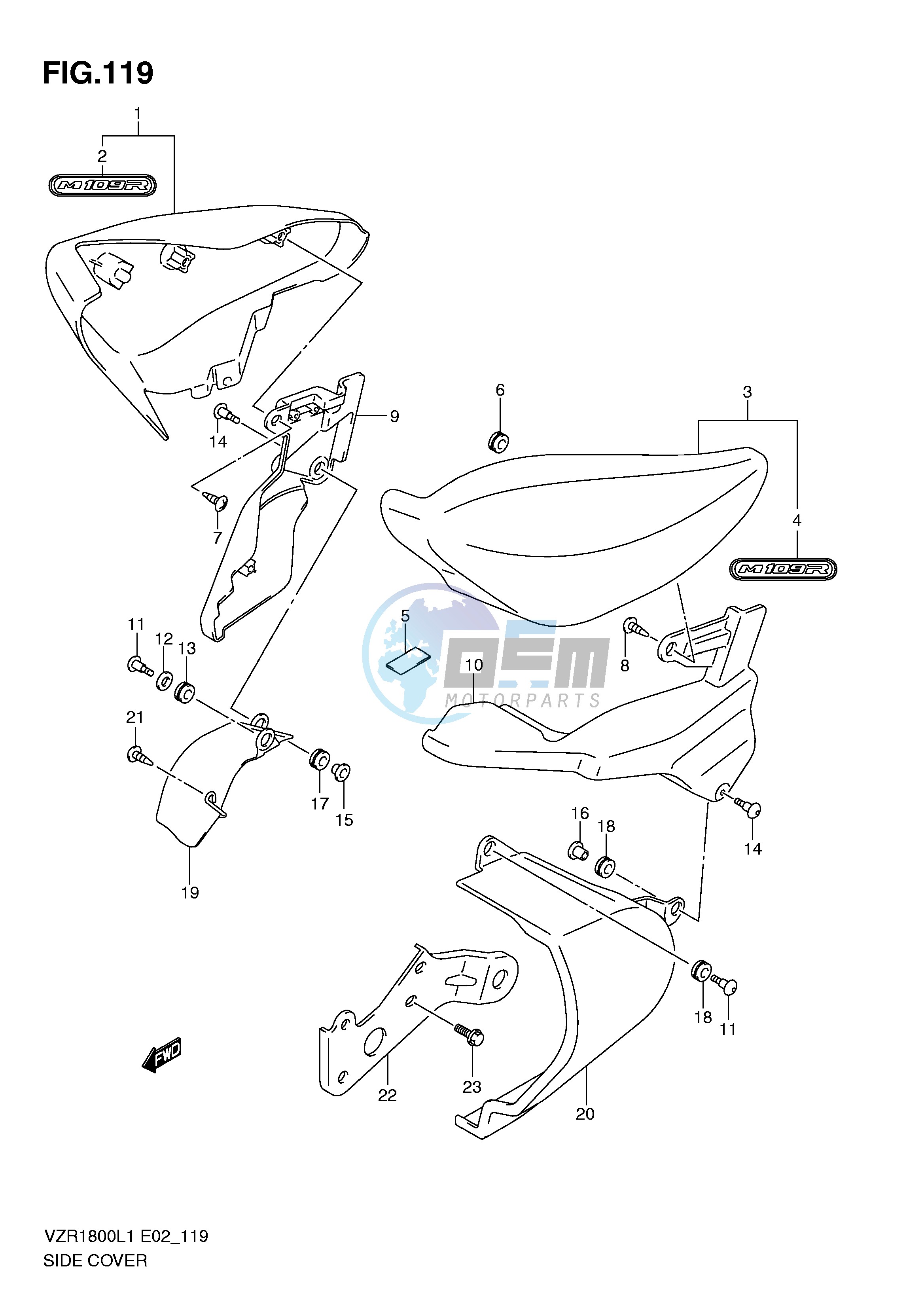 SIDE COVER (VZR1800L1 E51)