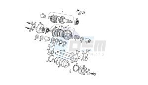 SENDA R X-TREM - 50 CC VTHSR1D1A EU2 drawing GEAR BOX