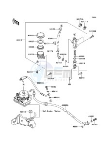 ER-6f ABS EX650D9F GB XX (EU ME A(FRICA) drawing Rear Master Cylinder