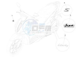 Liberty 50 iGet 4T 3V-2015-2017 (EMEA) drawing Plates - Emblems