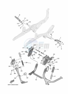 GPD125-A NMAX 125 (BV3D) drawing CYLINDER