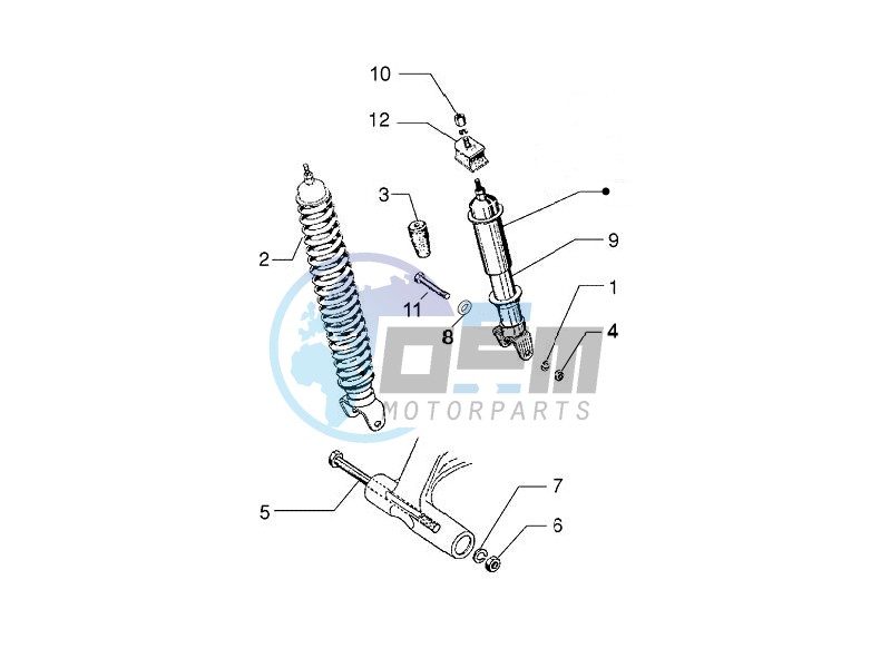 Rear suspension - Shock absorber/s