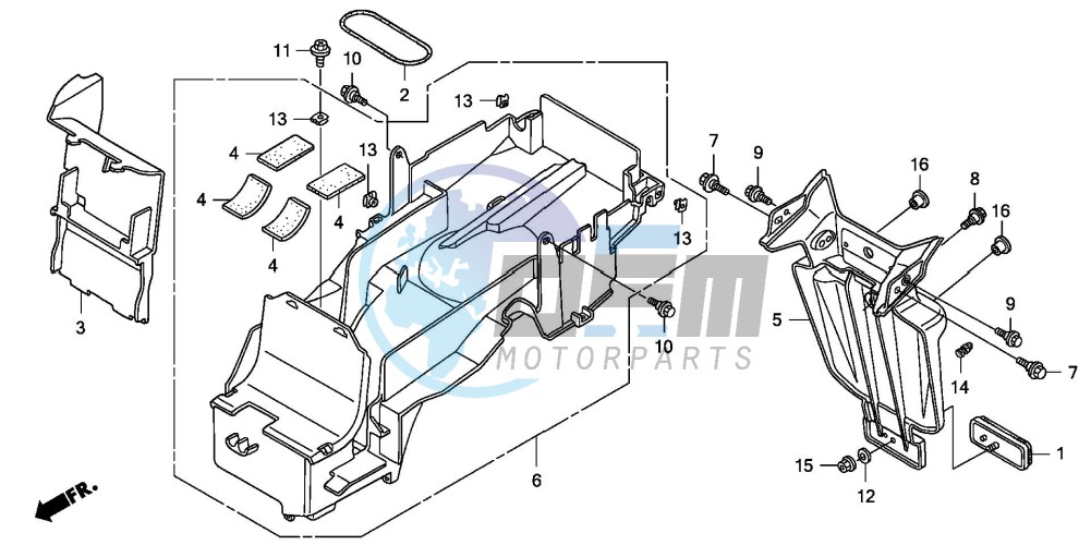 REAR FENDER (CB1300/S)