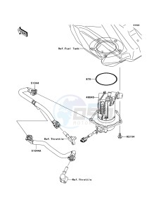 KX250F KX250YCF EU drawing Fuel Pump