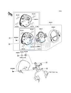 ER-6n ABS ER650B6F GB XX (EU ME A(FRICA) drawing Meter(s)