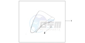 VFR8009 U / MME TWO drawing WINDSCREEN