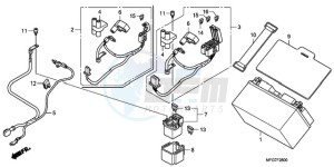 CB600F39 Spain - (SP / ST 25K) drawing BATTERY