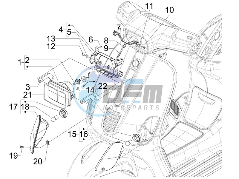 Front headlamps - Turn signal lamps