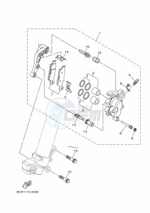 YZ250 (BCRG) drawing FRONT BRAKE CALIPER