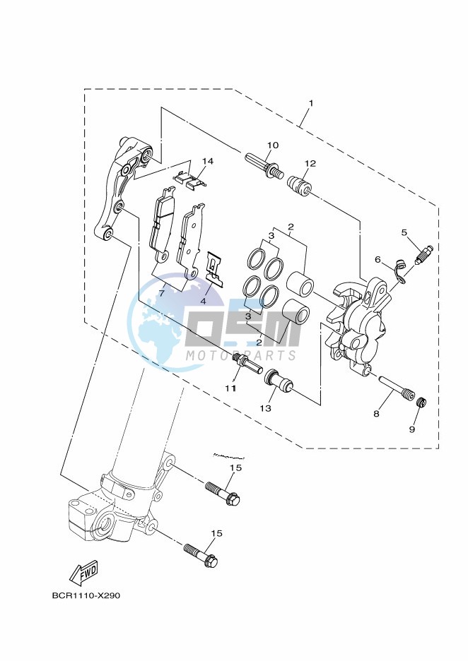 FRONT BRAKE CALIPER