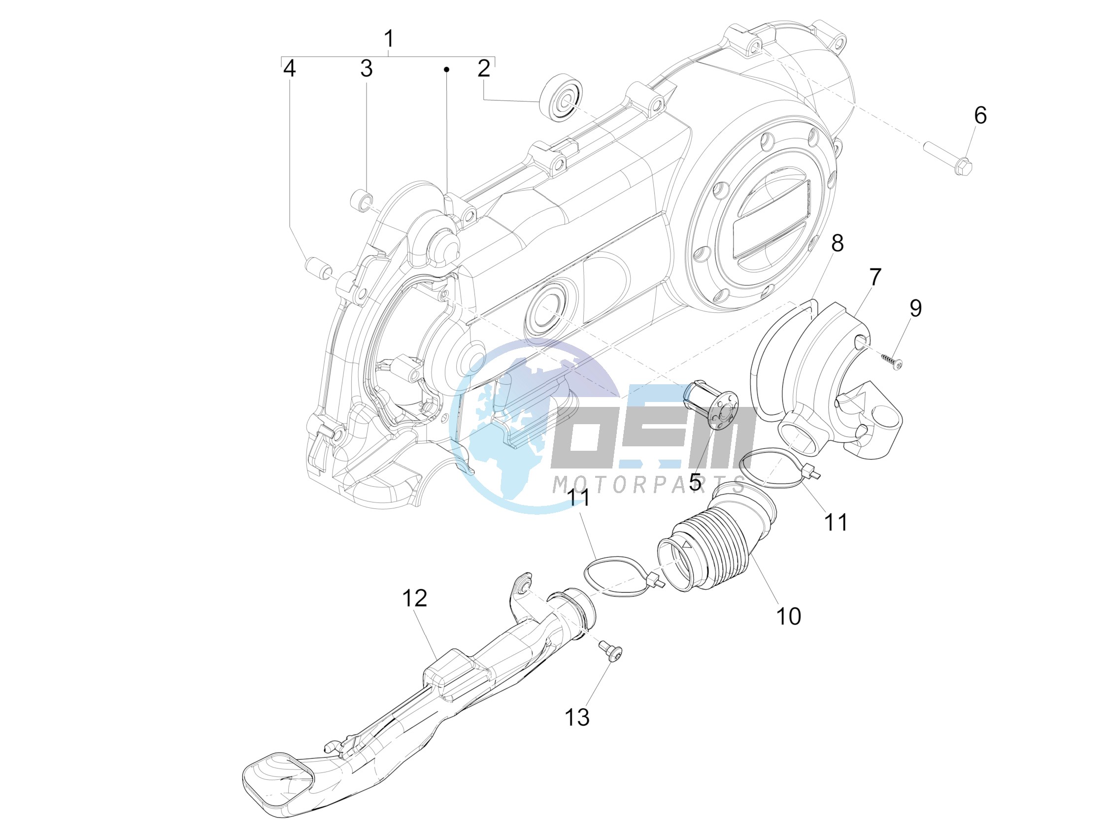 Crankcase cover - Crankcase cooling