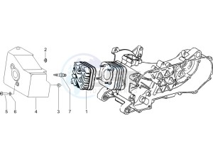 LXV 50 2T drawing Cylinder head cover