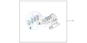 NC700DD INTEGRA E drawing CYL INNER SET 1 KEY