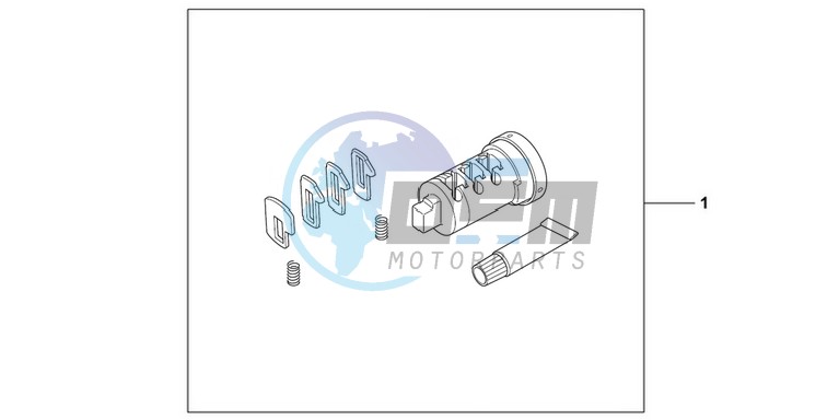 CYL INNER SET 1 KEY