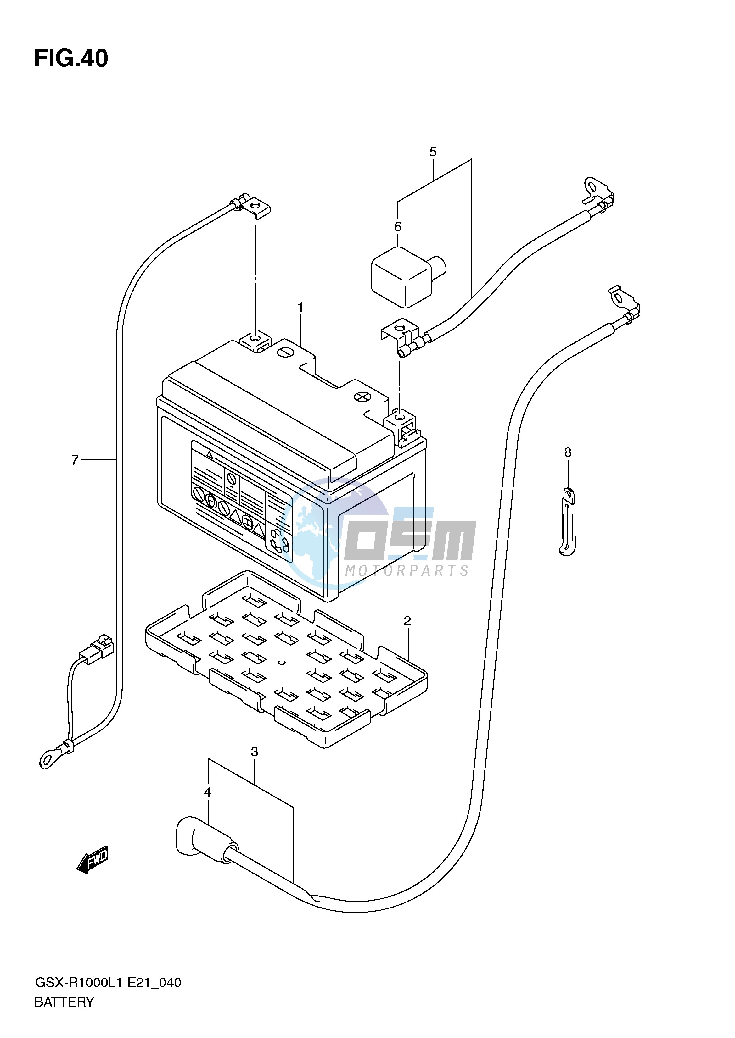 BATTERY (GSX-R1000L1 E14)