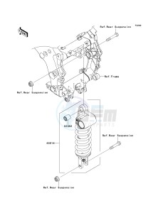 ZX 1400 A [NINJA ZX-14] (A6F-A7FA) A7F drawing SHOCK ABSORBER-- S- -