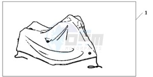 CBF1000S9 UK - (E / ABS MKH) drawing BODY COVER XL HONDA LOGO