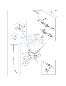 KLX 400 A [KLX400SR KLX400R] (A1-A2 A2 CAN ONLY) [KLX400SR KLX400R] drawing OPTIONAL PARTS