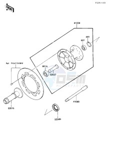 KX 250 C [KX250] (C2) [KX250] drawing FRONT HUB -- 84 KX250-C2- -