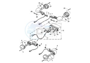 WR 400-426 F 426 drawing FLASHER LIGHT, ALTERNATIVE EURO KIT