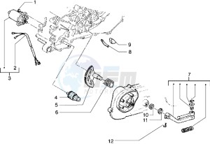 Runner 50 drawing Starting motor-starter lever