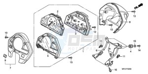 CB600F39 France - (F / CMF ST 25K) drawing METER