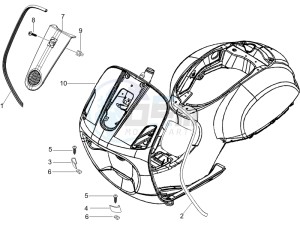 LX 125 4T E3 drawing Front shield