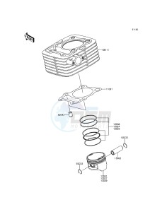 KLX150L KLX150EEF XX (EU ME A(FRICA) drawing Cylinder/Piston(s)