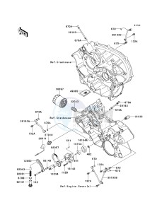 KRF 750 C [TERYX 750 4X4] (C8F) C8F drawing OIL PUMP_OIL FILTER