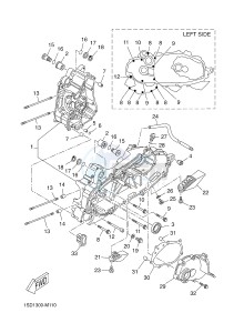 YP400RA X-MAX 400 ABS (BL11 BL11 BL11 BL11) drawing CRANKCASE