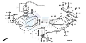 TRX250TEA Europe Direct - (ED / EC) drawing FUEL TANK