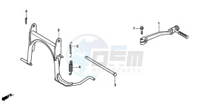 SFX50 drawing STAND/KICK STARTER ARM