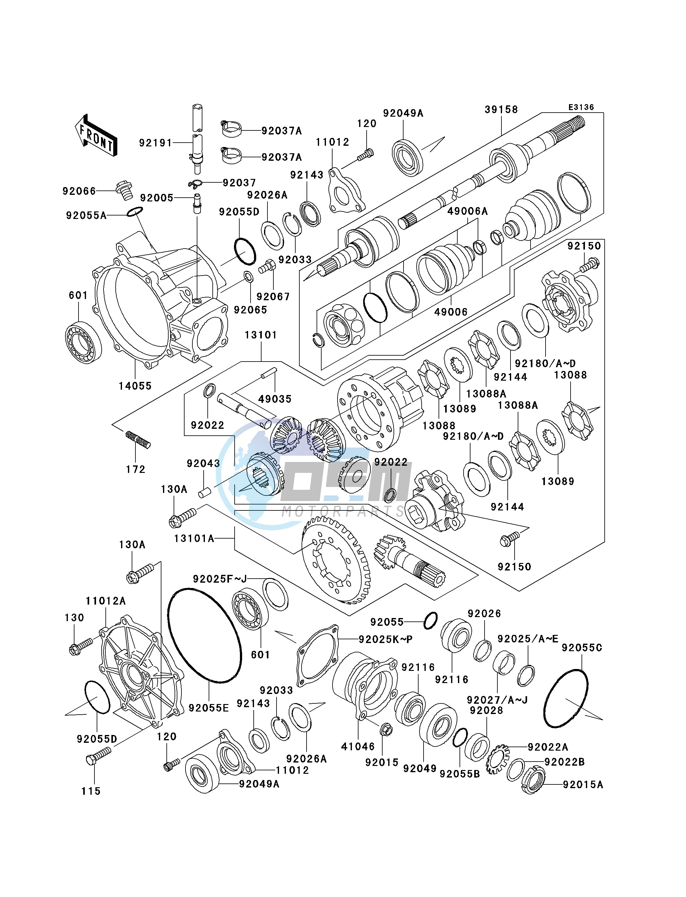 DRIVE SHAFT-FRONT