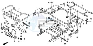 TRX200D FOURTRAX drawing CARRIER